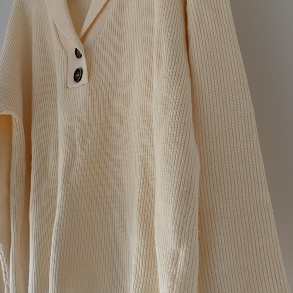 LILLUSORY V Neck Pullover Knitted Henley Sweater - Picture 5 of 11